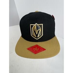Vegas Golden Knights NHL Snapback Hat Black Gold American Needle Cap